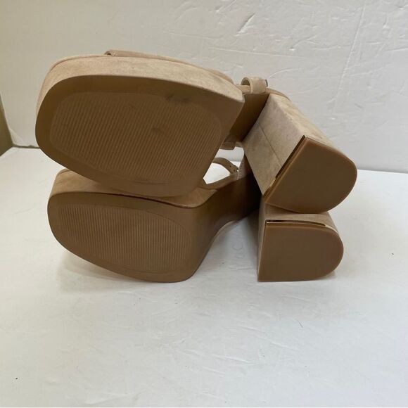 NEW WITHOUT TAGS KENNETH COLE DOLLY LEATHER SANDALS WITH BLOCK HEEL - Picture 7 of 7